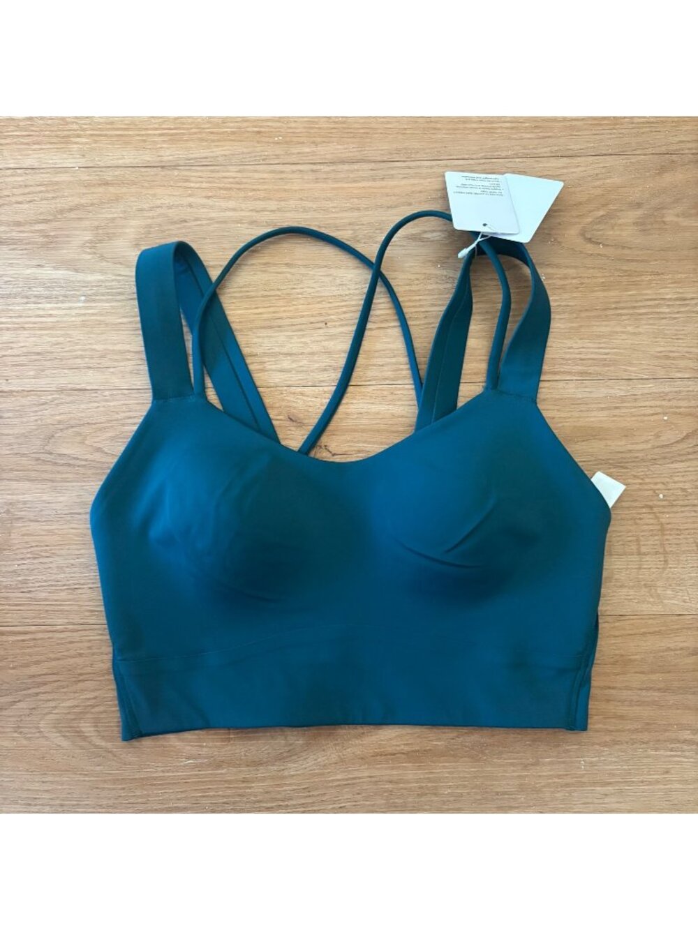 Lululemon Athletic Like A Cloud LL Bra Ribbed D/DD Storm Teal NWT Women’s Sz 4